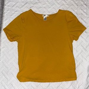 yellow top w ties on the side !